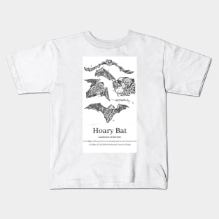 Hoary Bat Anatomy Kids T-Shirt